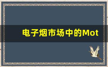 电子烟市场中的Moti货源供应链解析