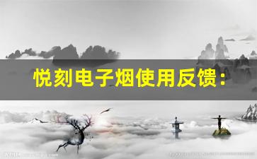 悦刻电子烟使用反馈：用户体验与口感分析